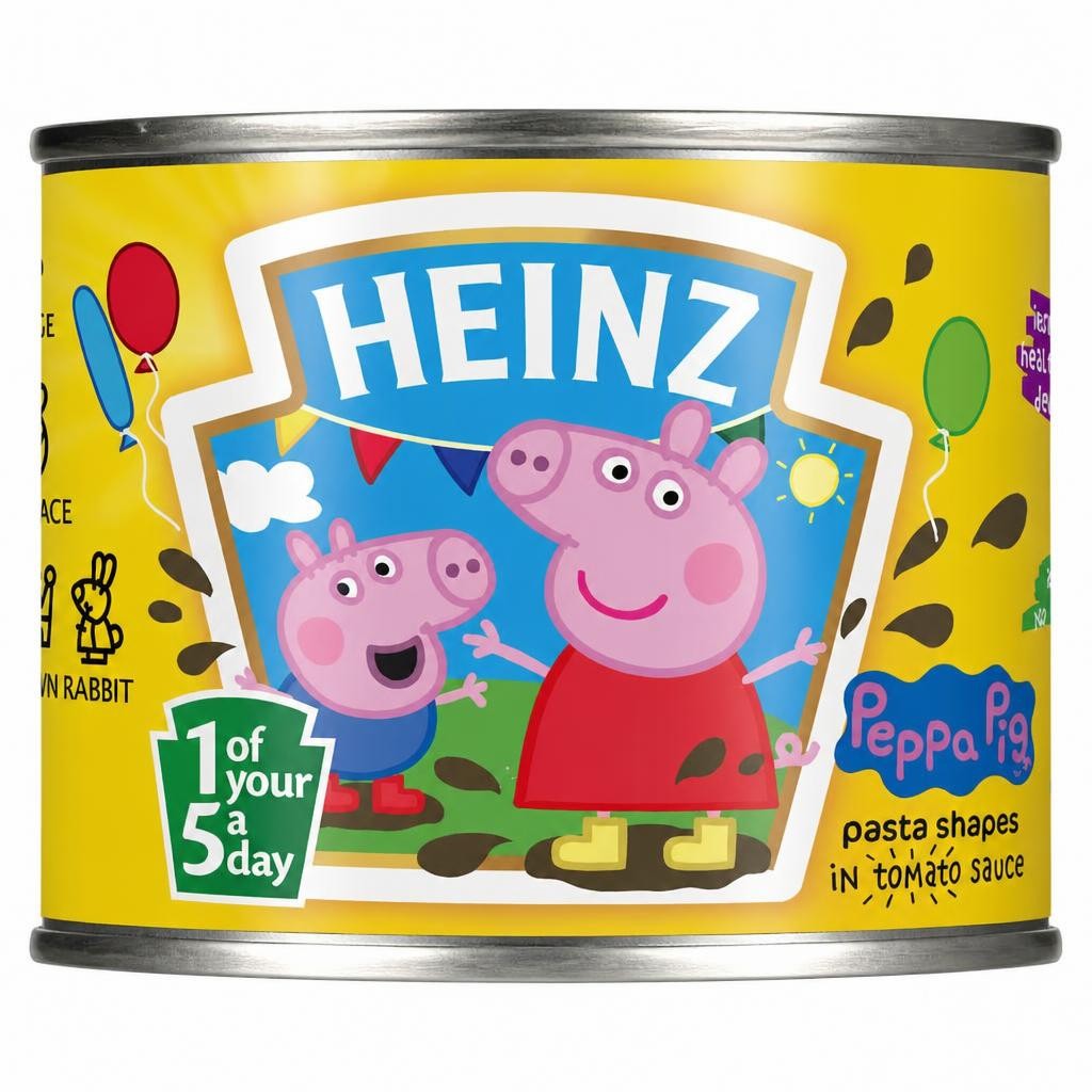 Heinz Peppa Pig Pasta Shapes In Tomato Sauce 205G