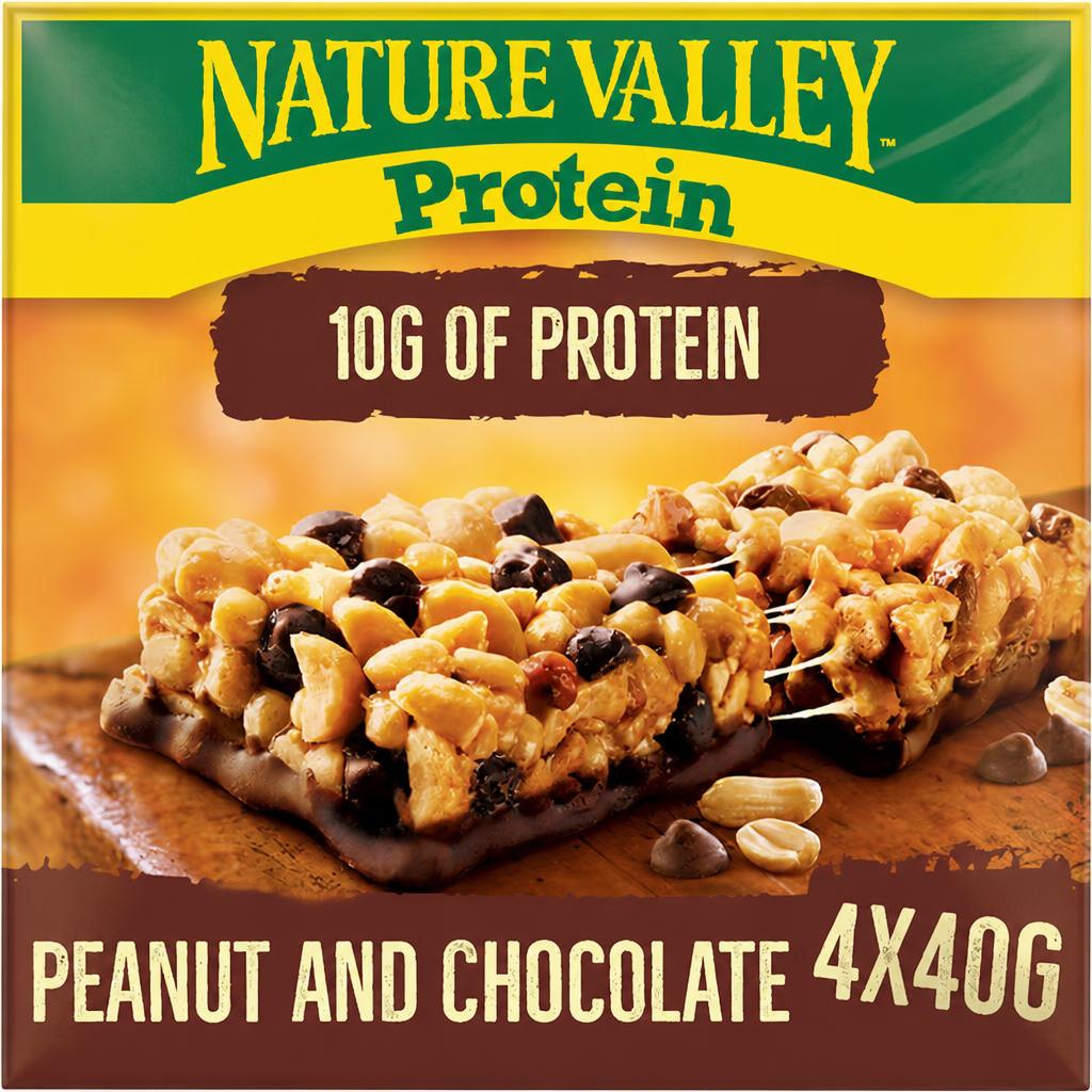 Nature Valley Protein Peanut & Chocolate Bars 4 x 40g