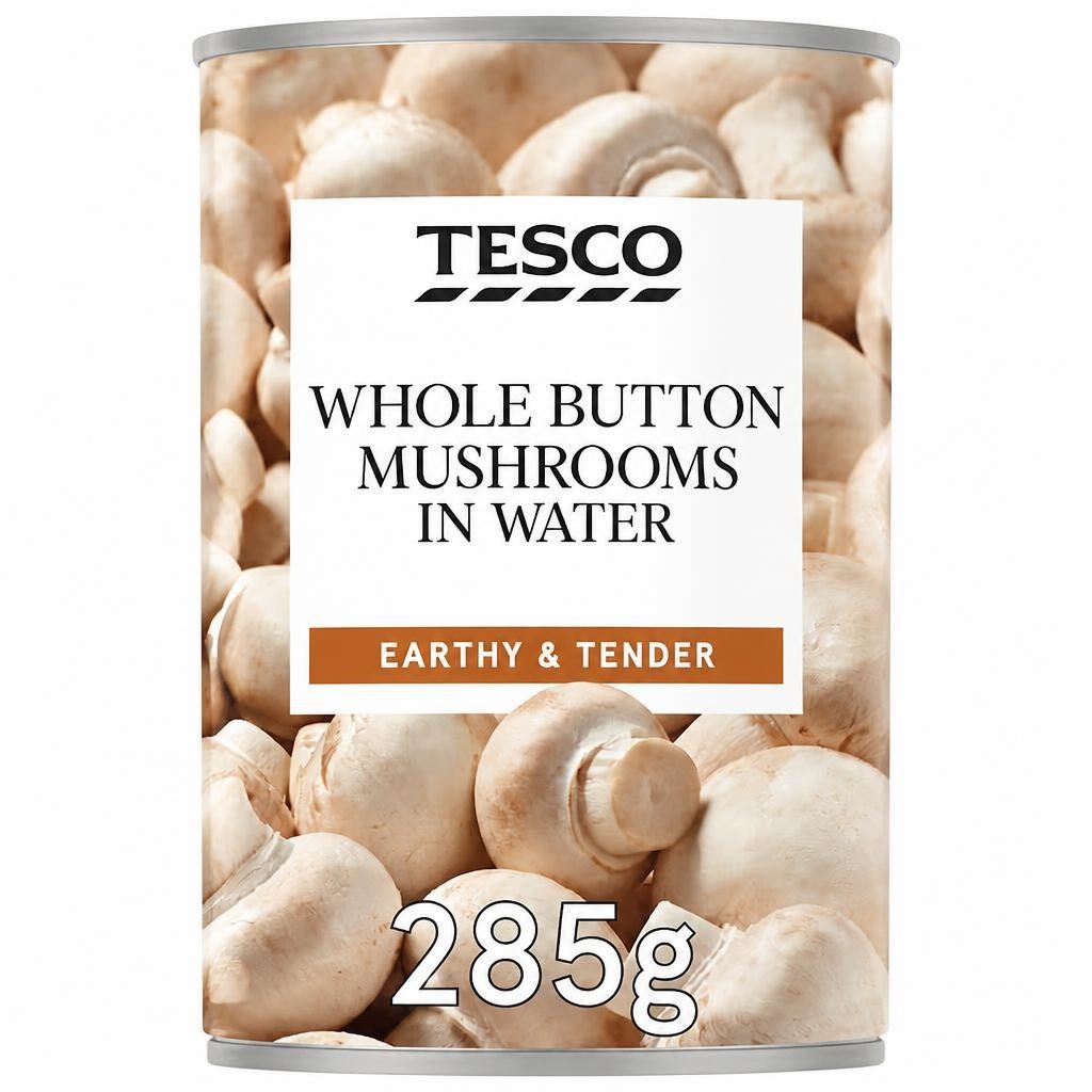 Tesco Whole Button Mushroom 285G