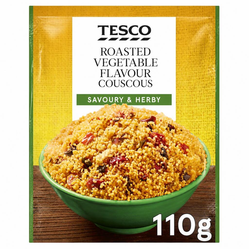Tesco Roasted Vegetable Flavour Couscous 110G