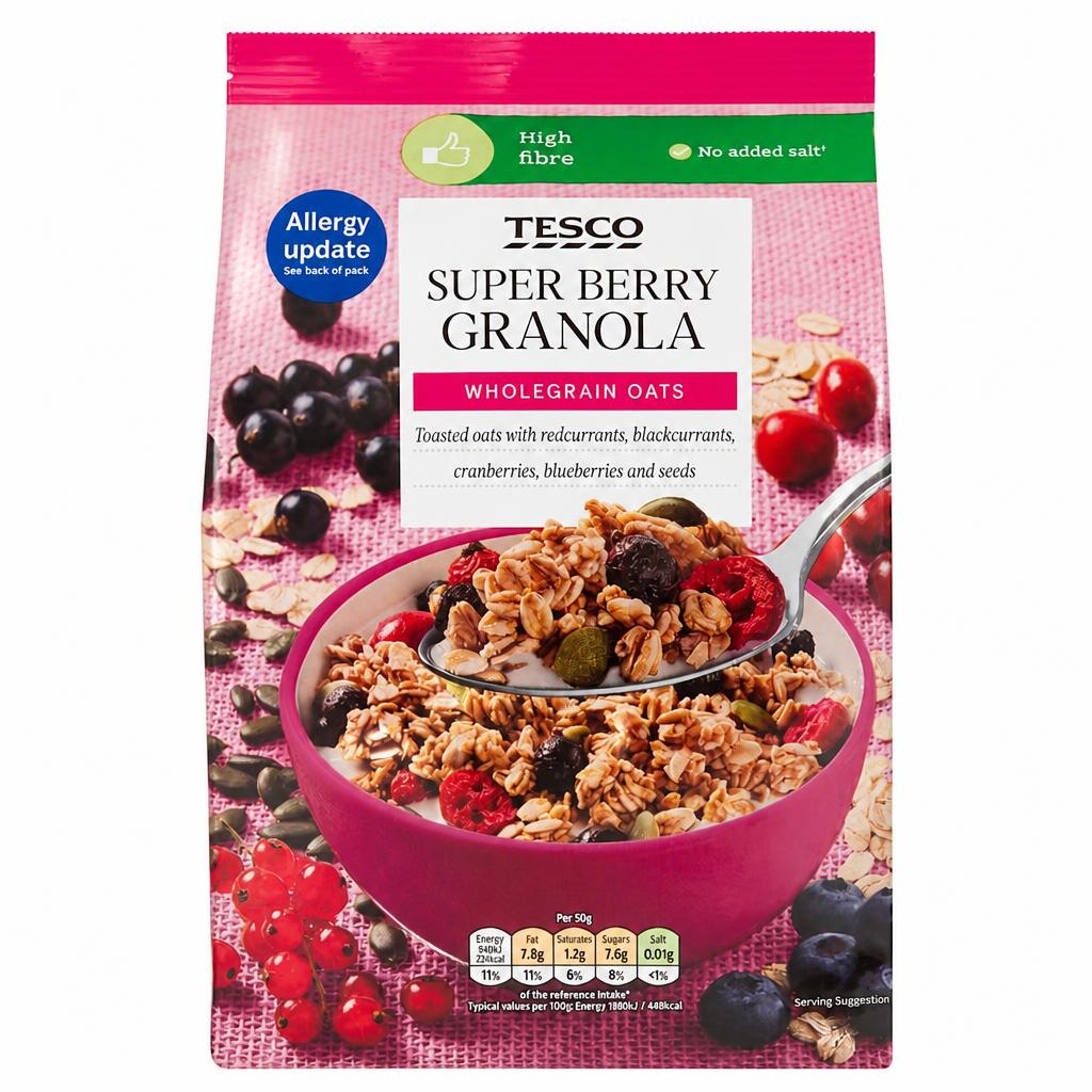 Tesco Superberry Granola 500G