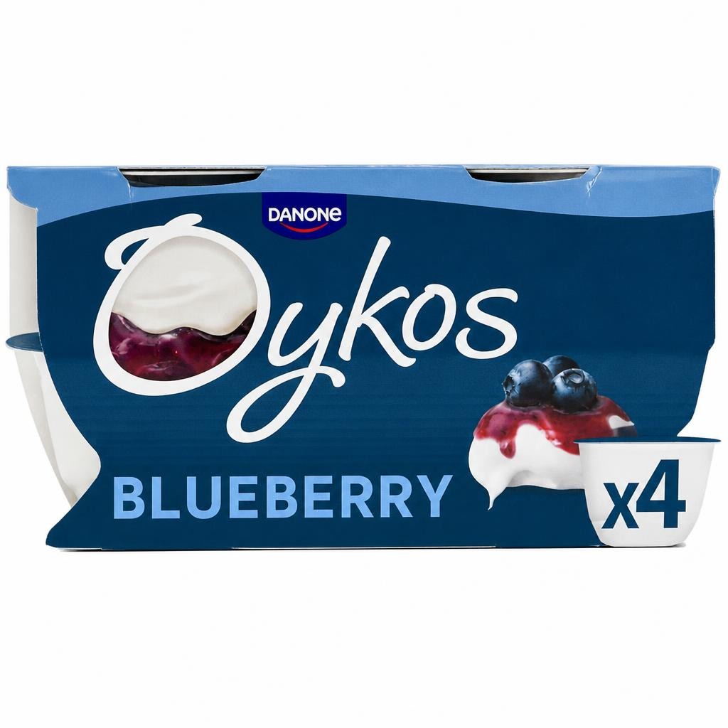 Oykos Blueberry Luxury Greek Style Yoghurt Dessert 4x110g