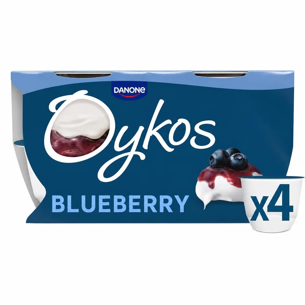 Oykos Blueberry Luxury Greek Style Yoghurt Dessert 4x110g