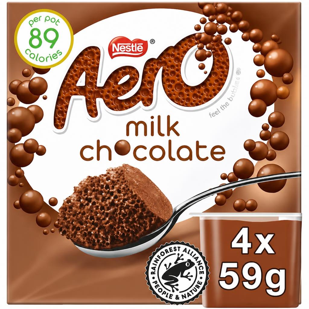 Aero Chocolate Mousse 4 X59g
