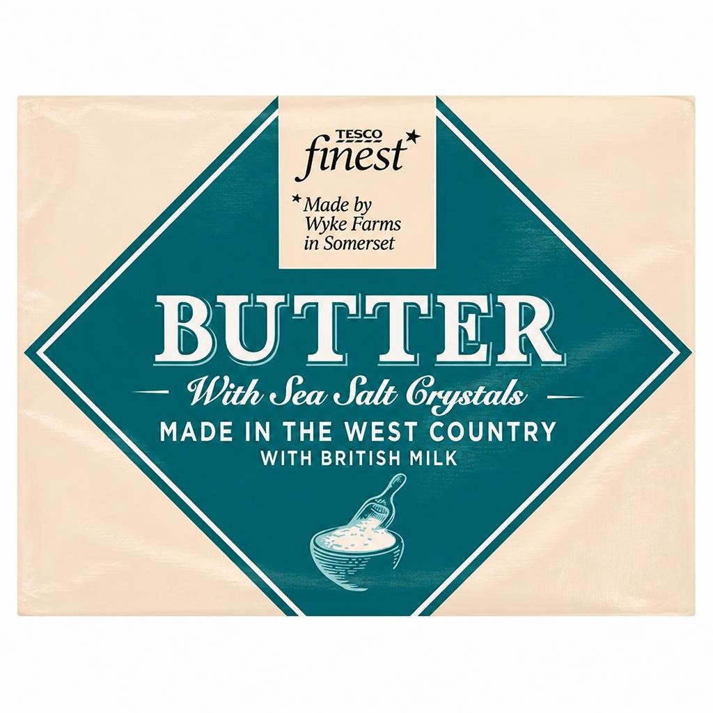 Tesco Finest West Country Butter & Sea Salt 250G