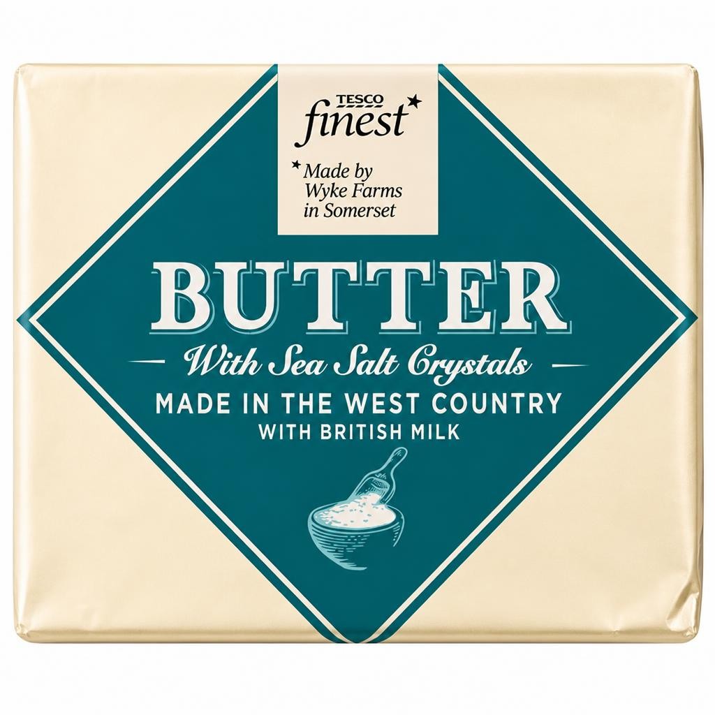 Tesco Finest West Country Butter & Sea Salt 250G