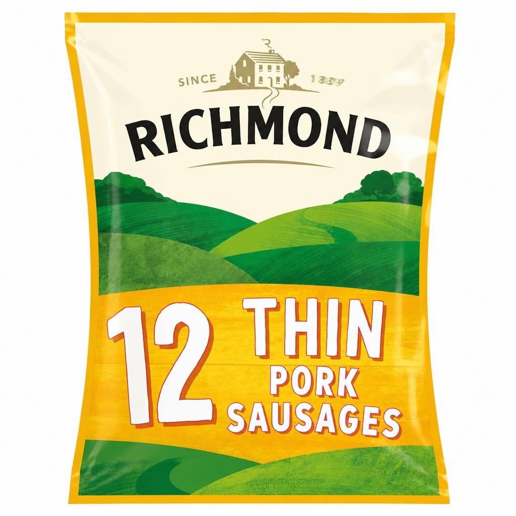 Richmond Thin Pork Sausages 12 Pack 340g