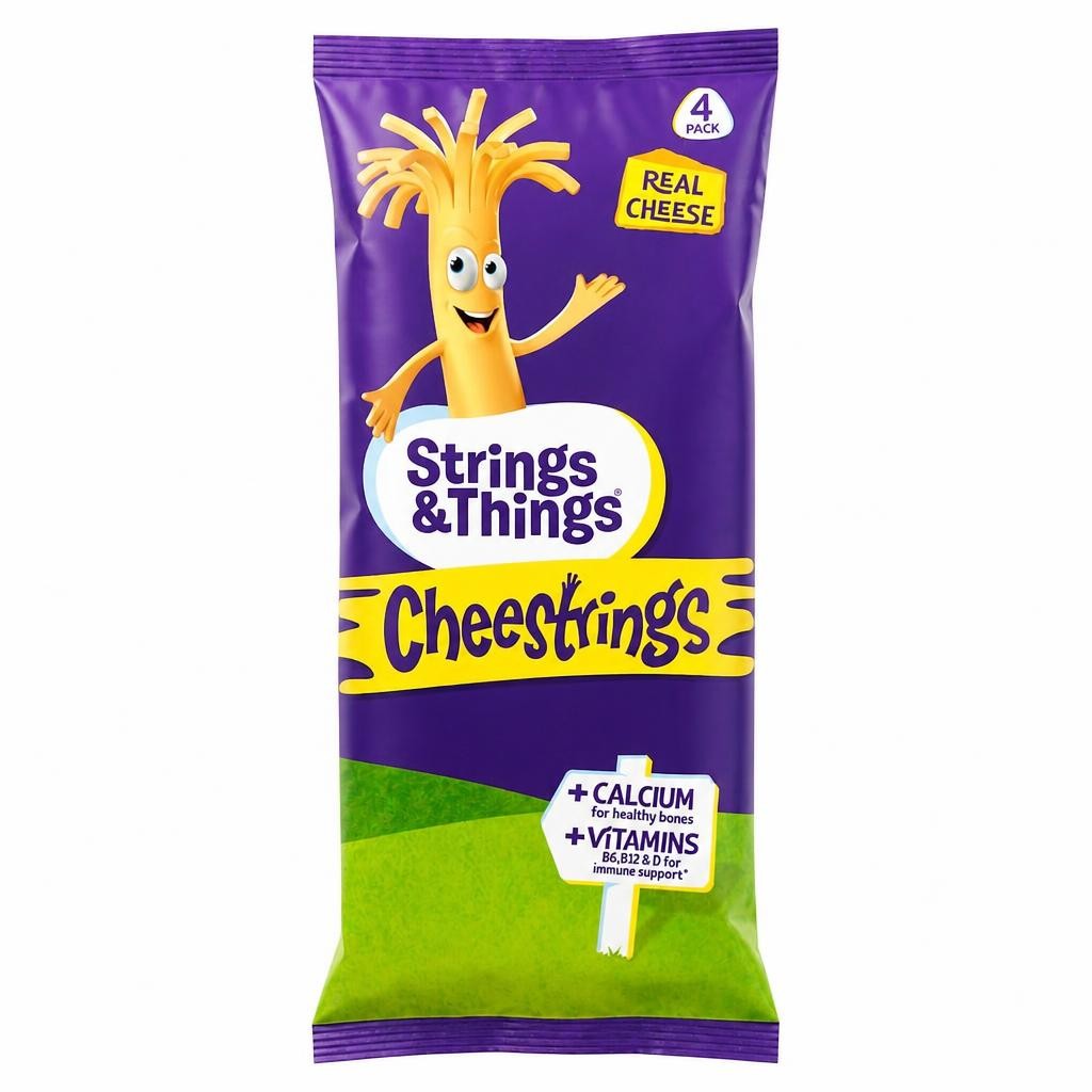 Cheestrings Original Cheese Snacks 4 Pack 80G