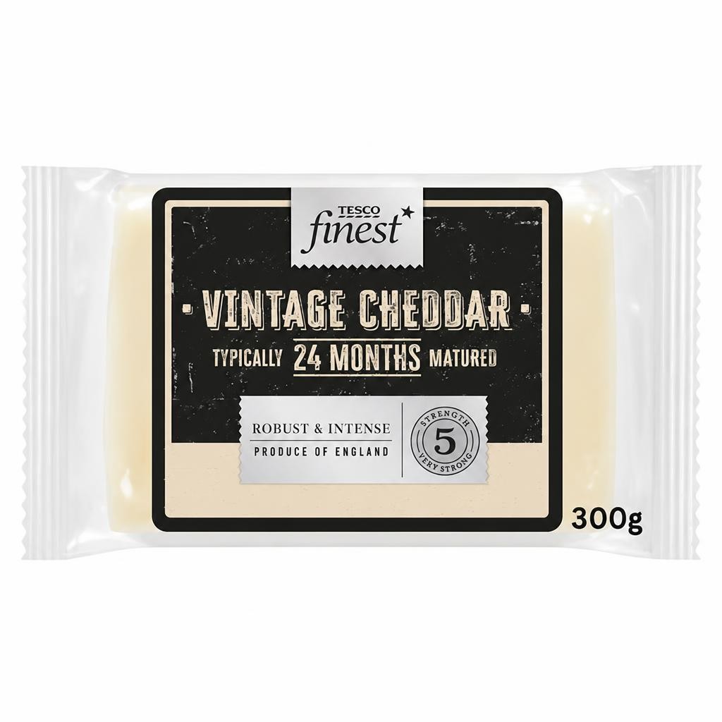 Tesco Finest Vintage English Cheddar 300g