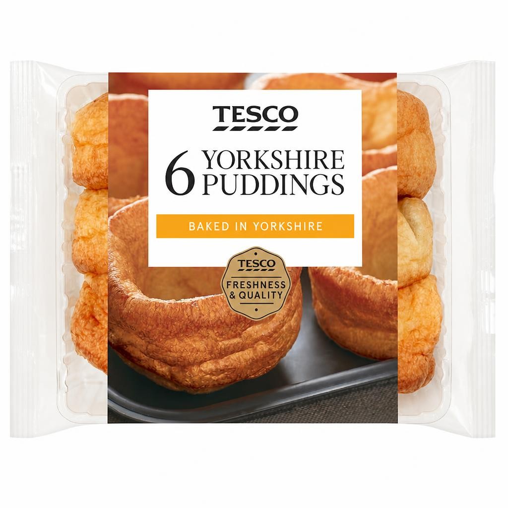 Tesco Yorkshire Puddings 6 Pack 180G