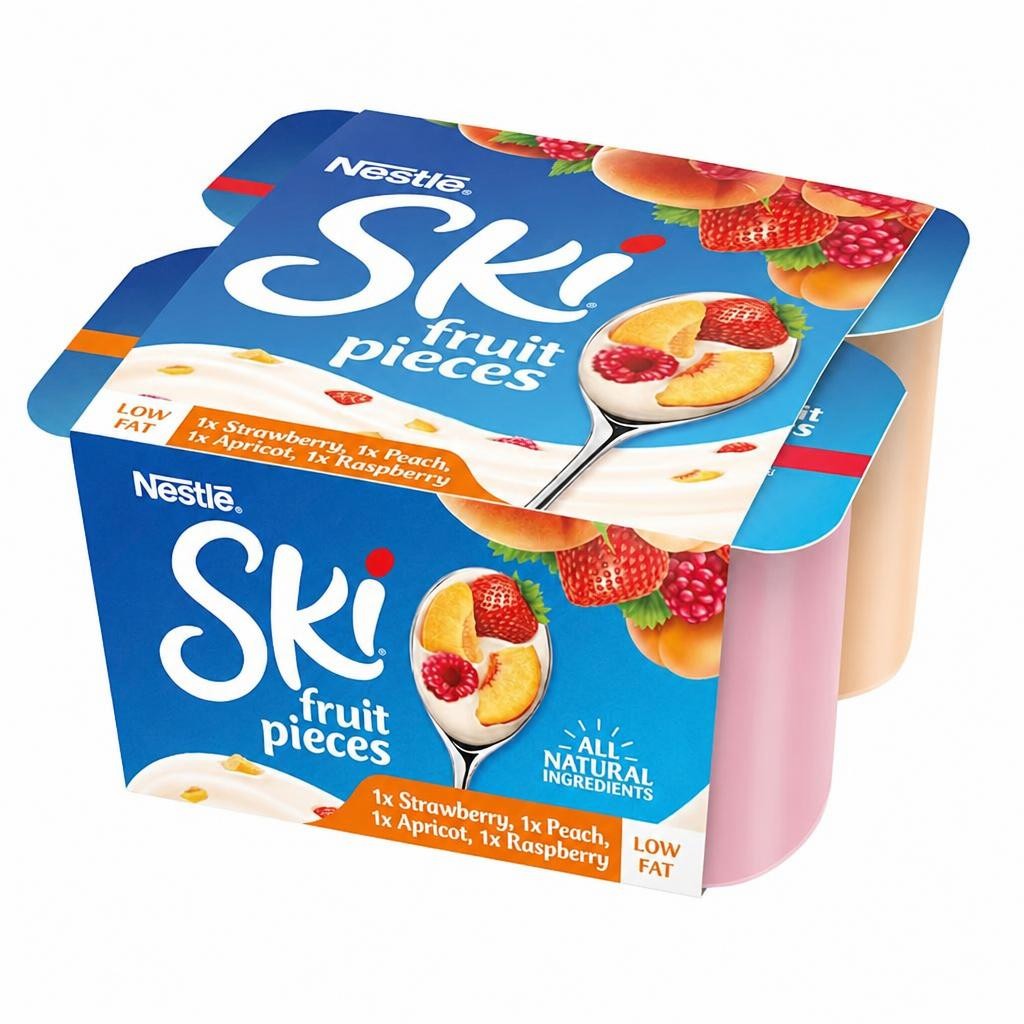 Ski Variety Fruit Yogurt 4X120g