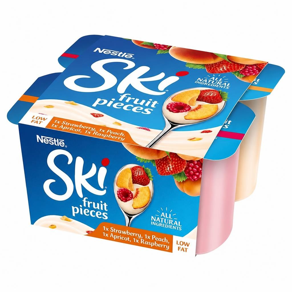 Ski Variety Fruit Yogurt 4X120g