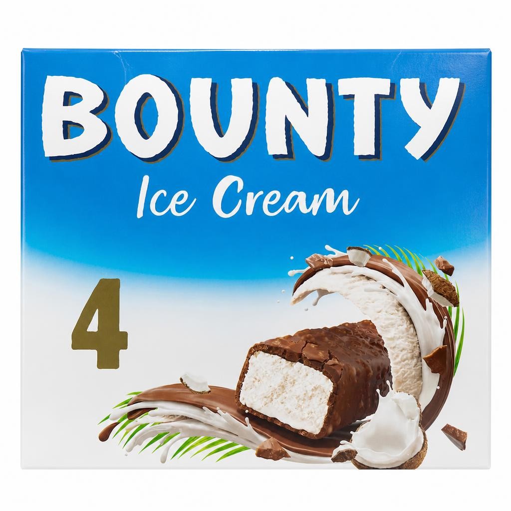 Bounty Ice Cream Bars 4 X 50.1Ml