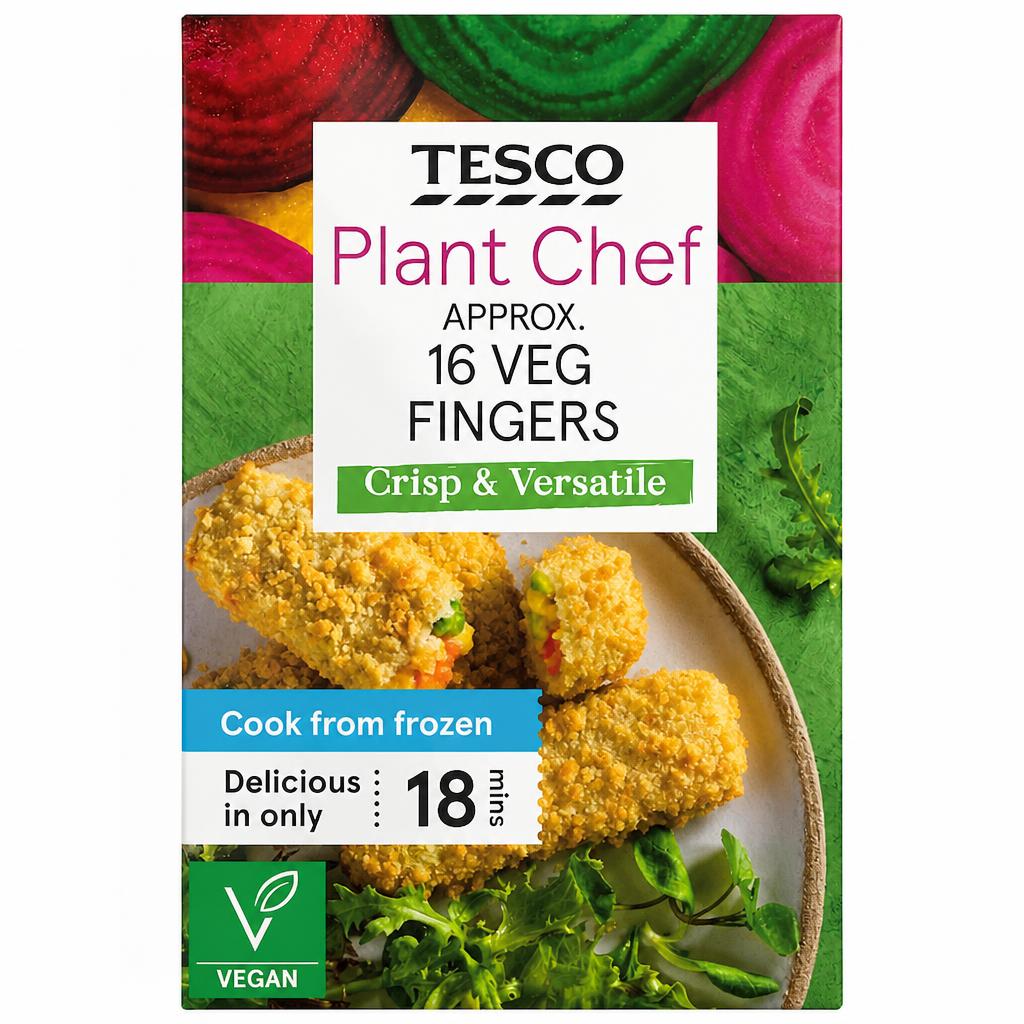 Tesco Plant Chef 16 Vegetable Fingers 448g