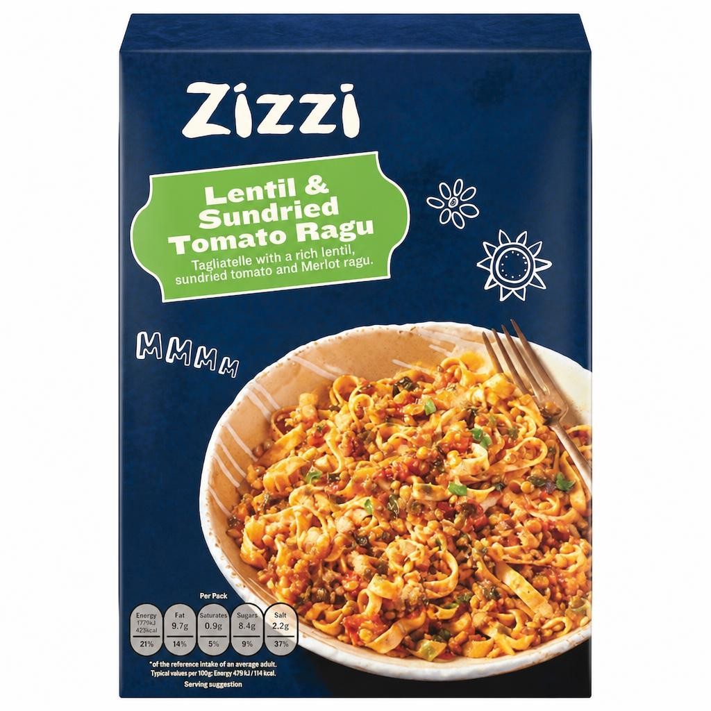 Zizzi Lentil & Sundried Tomato Ragu 400g