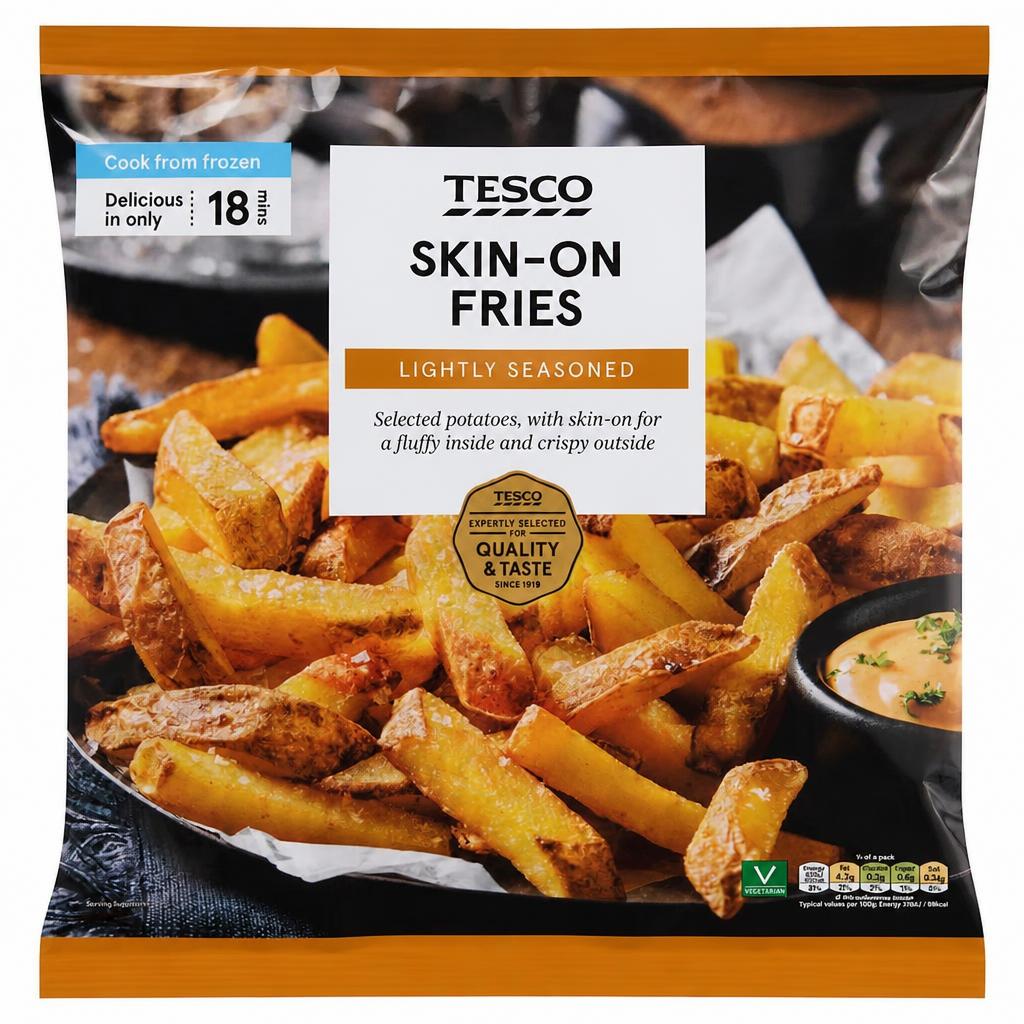 Tesco Skin On Fries 900g