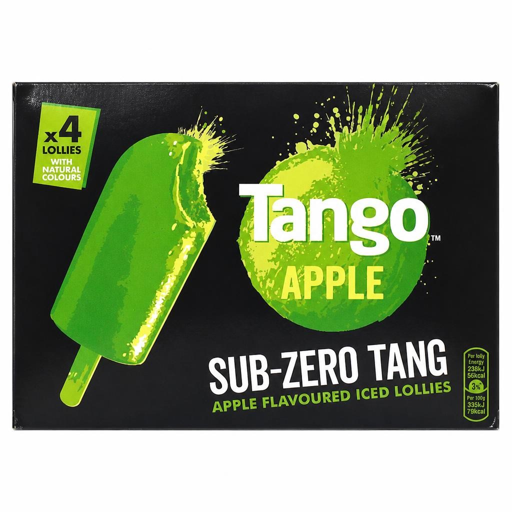Tango Sub-Zero Tang Apple Flavoured Iced Lollies 4 x 70ml