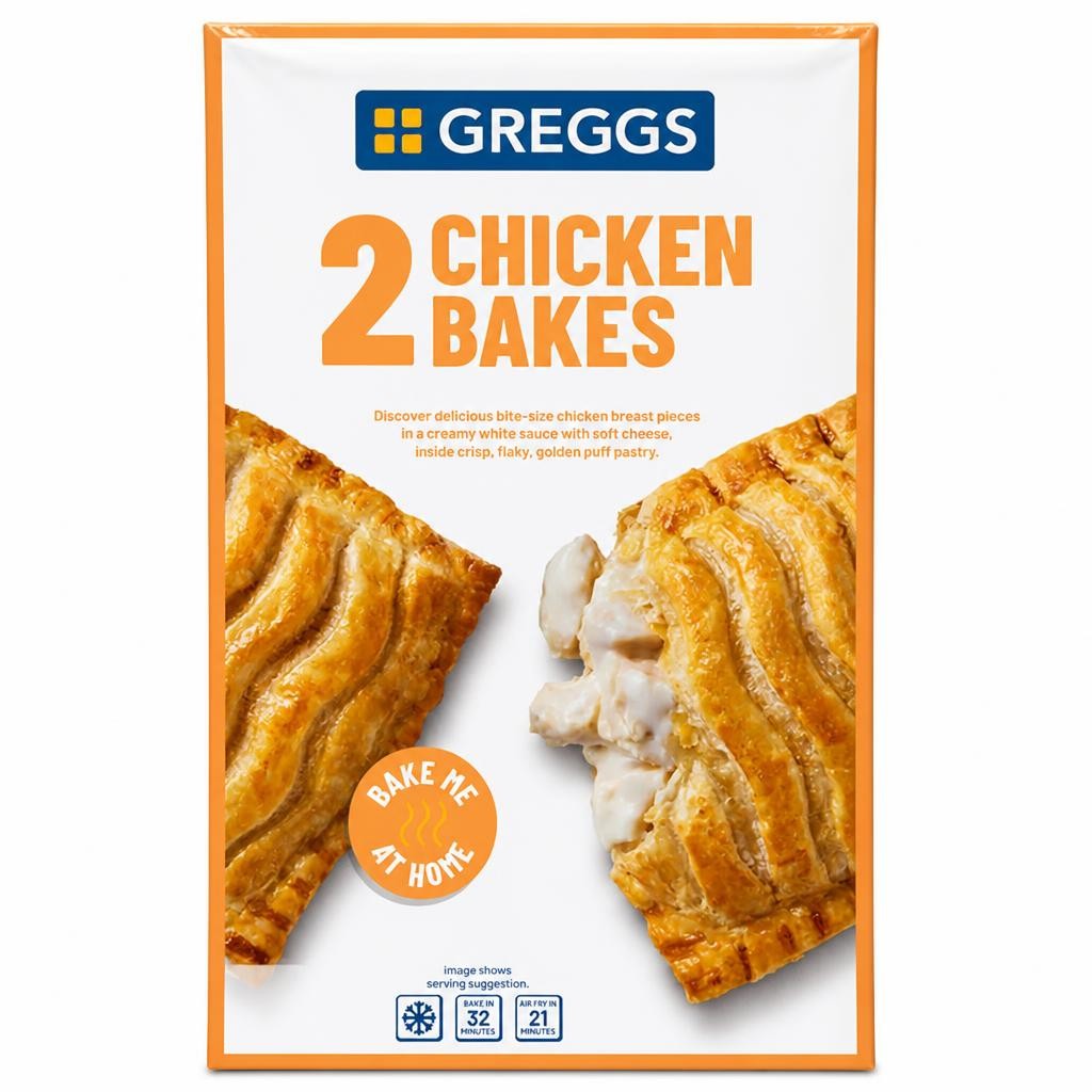 Greggs 2 Chicken Bakes 306g