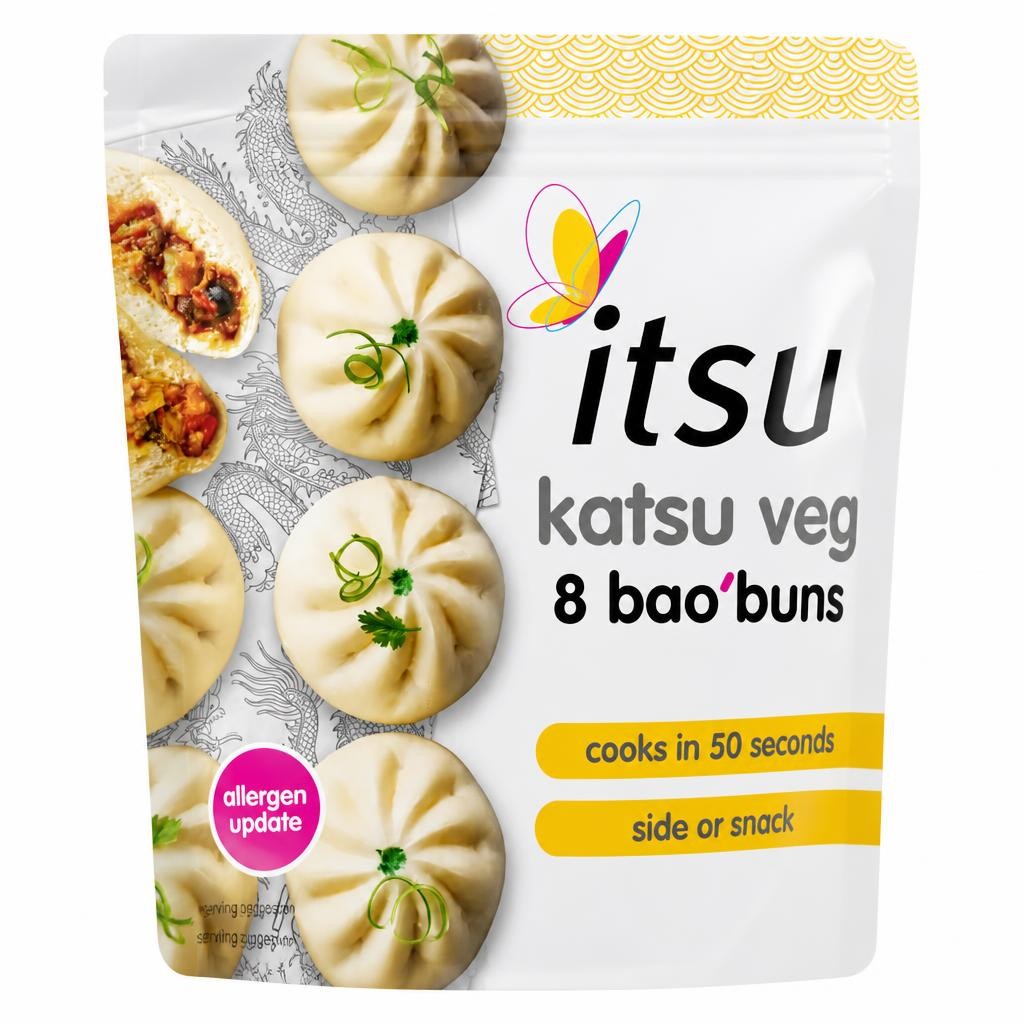 itsu 8 katsu veg bao buns 256g