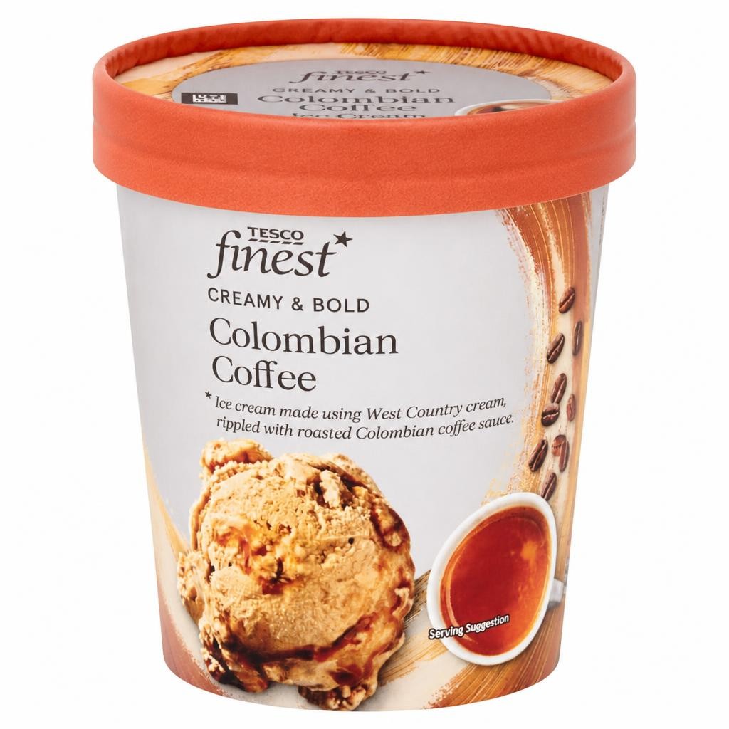 Tesco Finest Colombian Coffee Ice Cream 480Ml