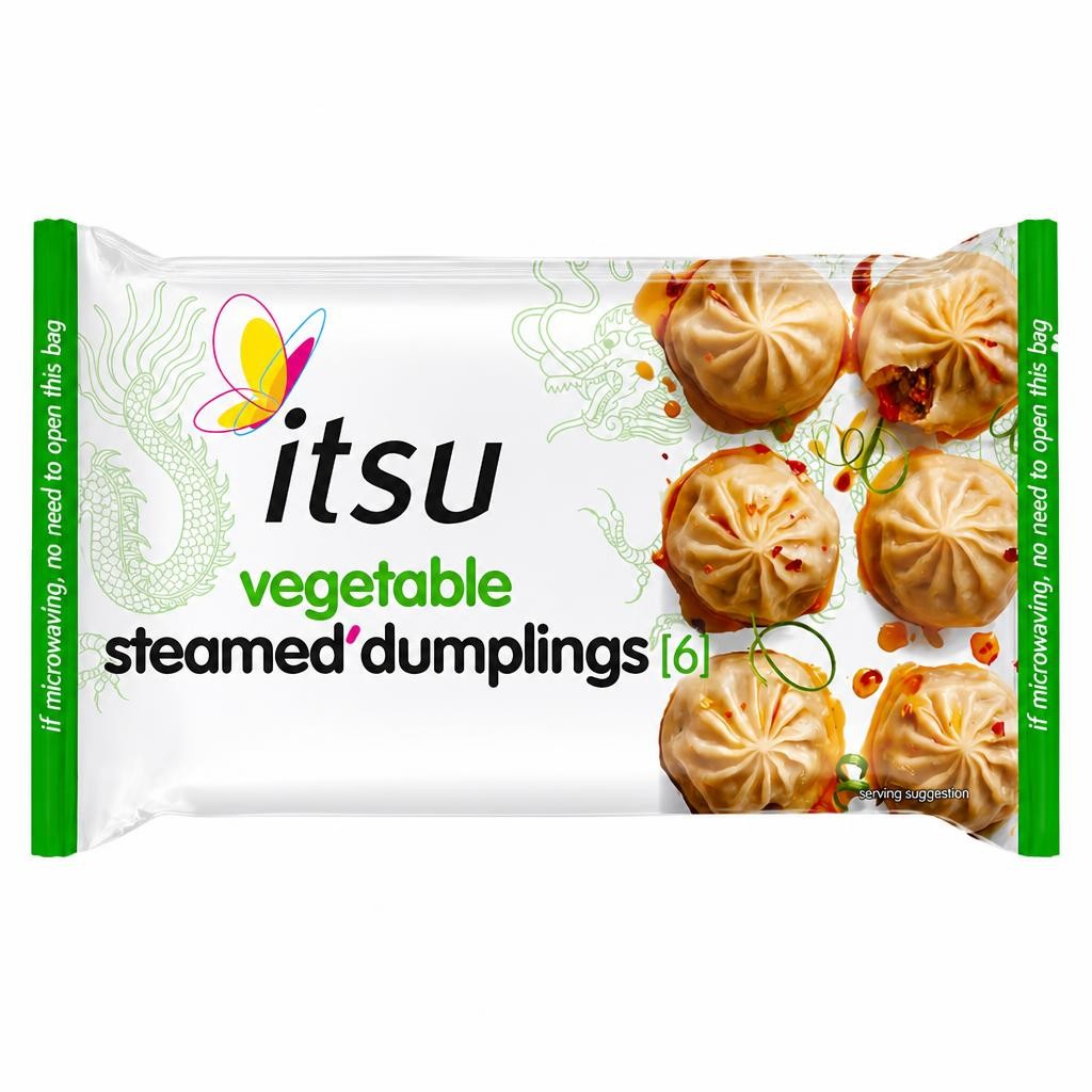itsu vegetable steamed dumplings 168g