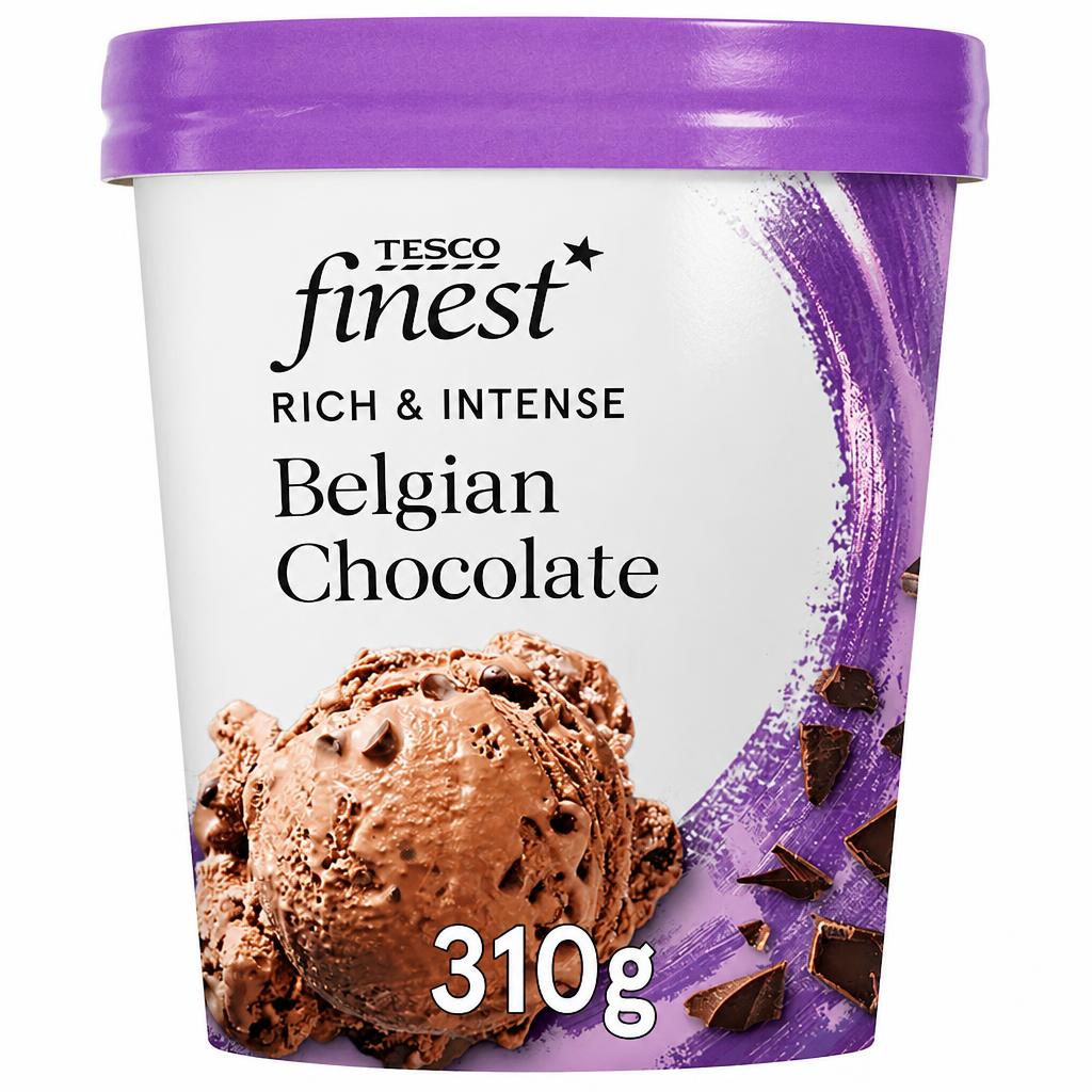 Tesco Finest Belgian Chocolate Ice Cream 480Ml