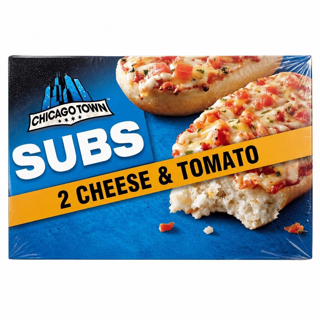 Chicago Town Subs Cheese & Tomato 2 x 125g