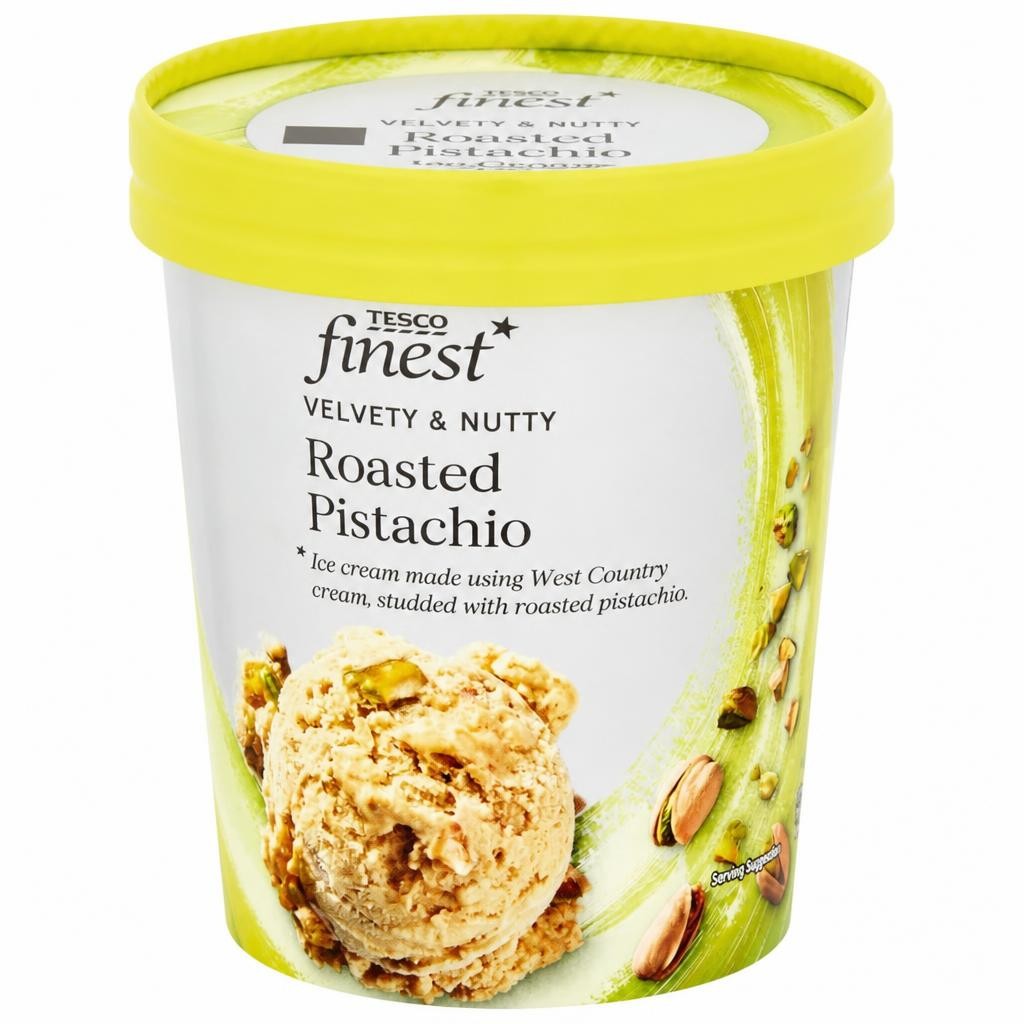 Tesco Finest Roasted Pistachio Ice Cream 480Ml