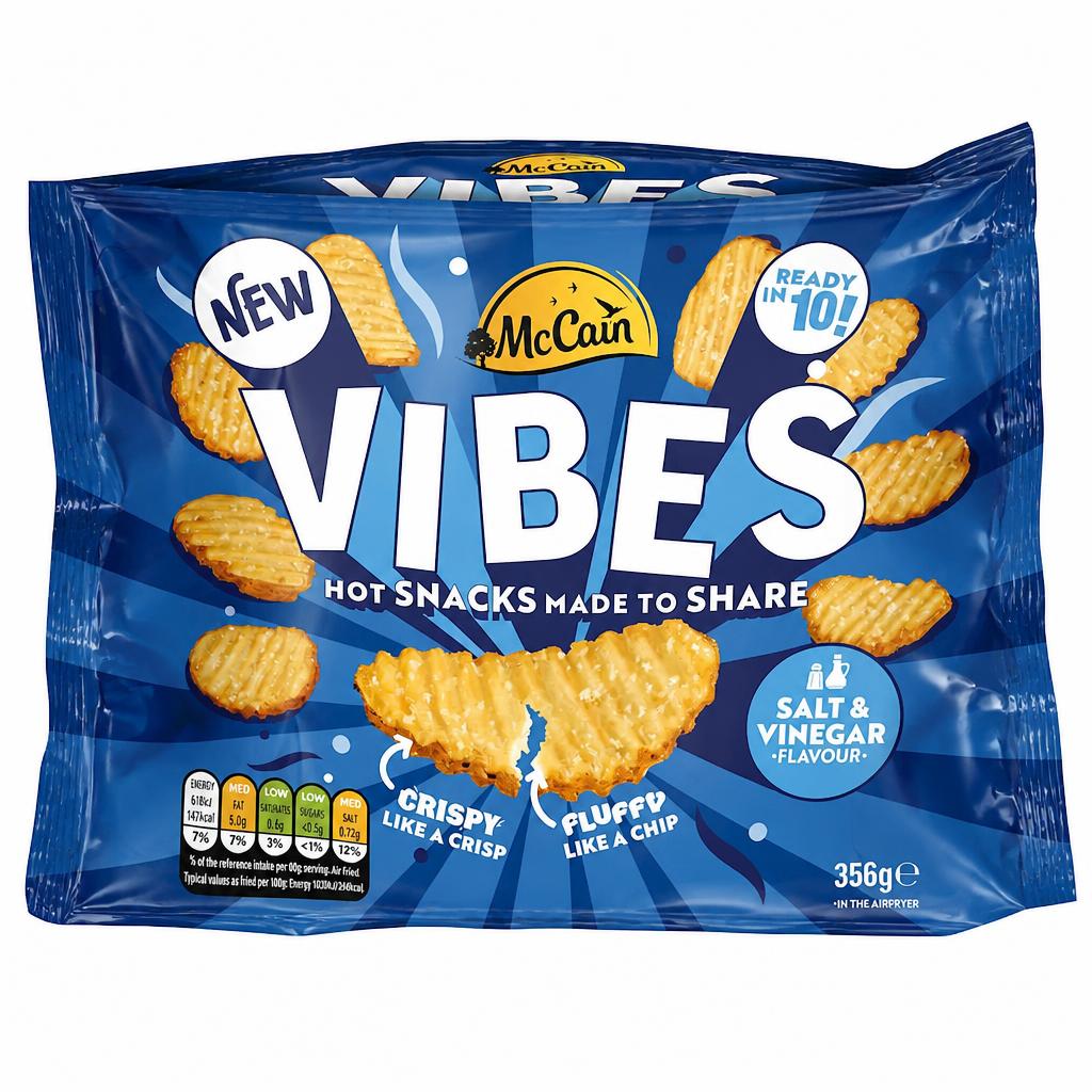 McCain Vibes Salt & Vinegar Hot Potato Snack 356g