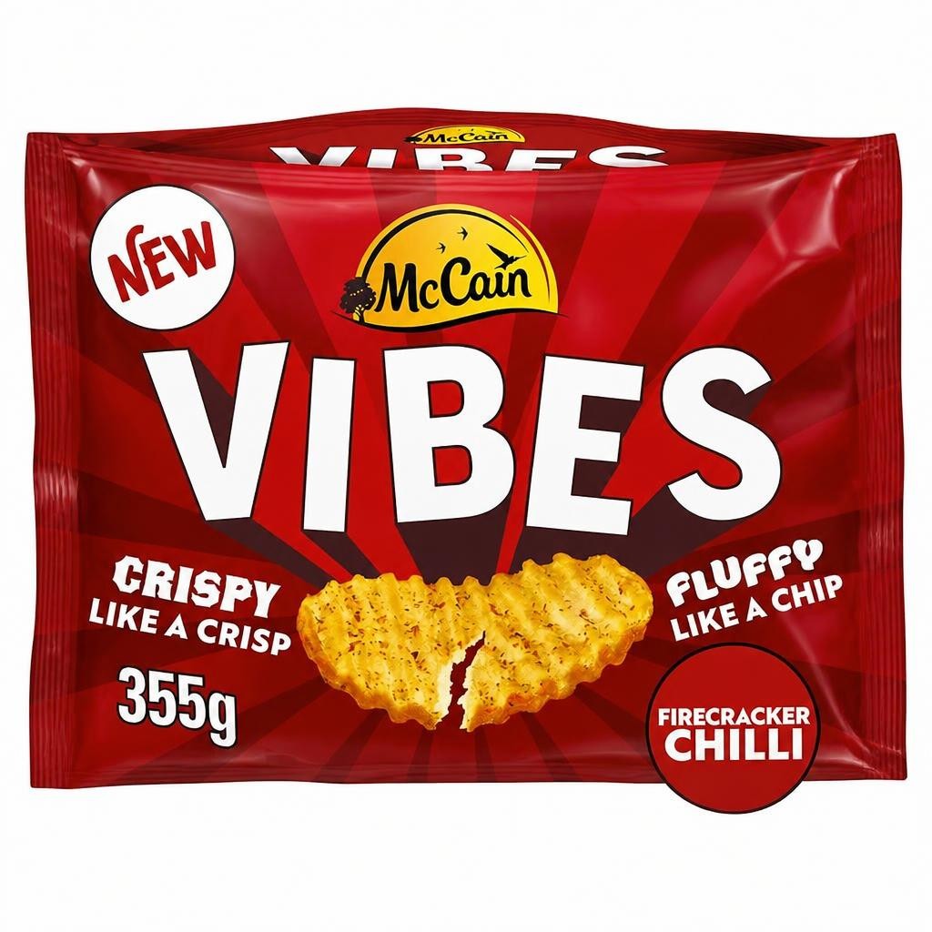 McCain Vibes Firecracker Chilli Hot Potato Snack 355g
