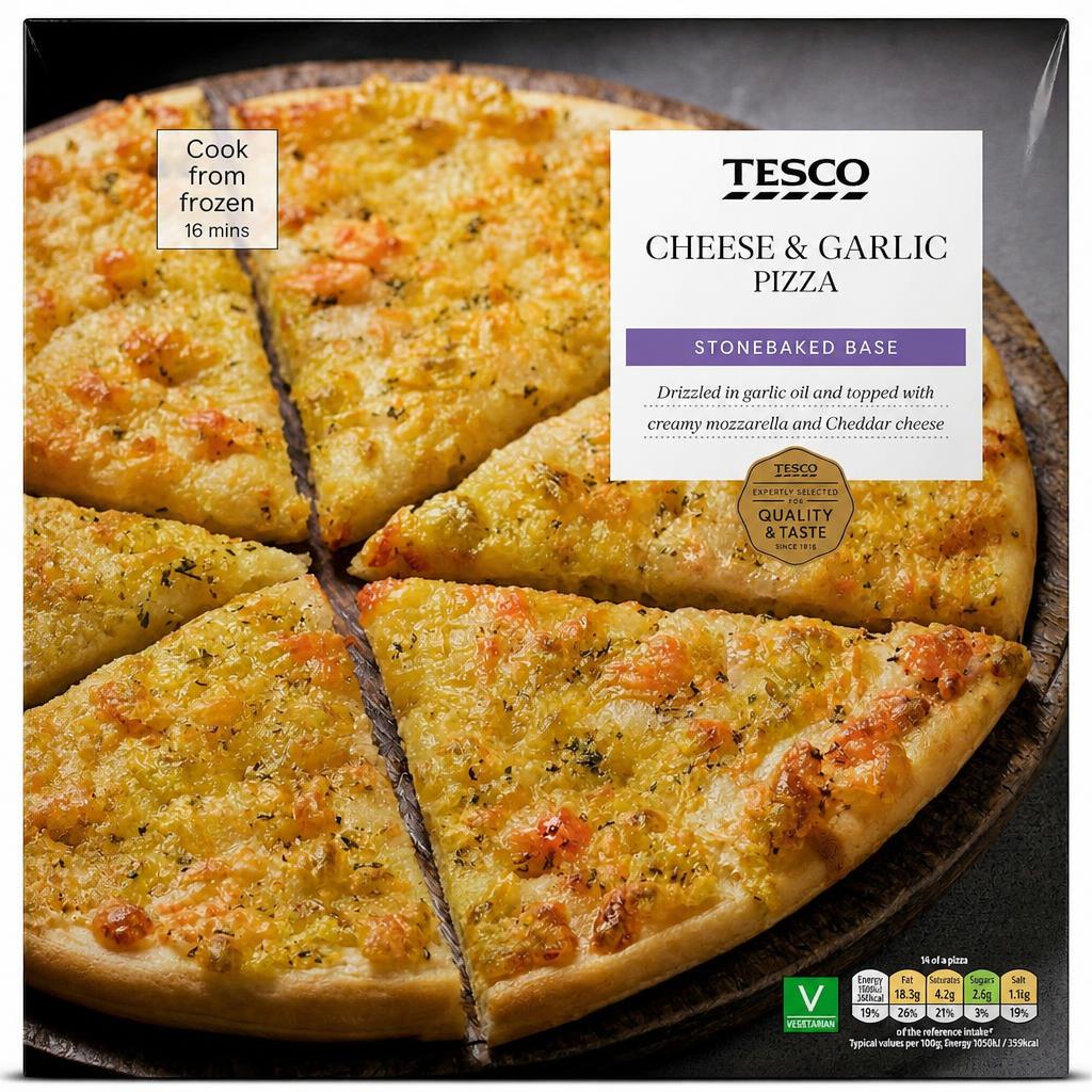 Tesco Cheese & Garlic Pizza Bread 236G