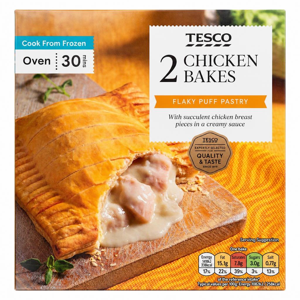 Tesco 2 Creamy Chicken Bakes 280g