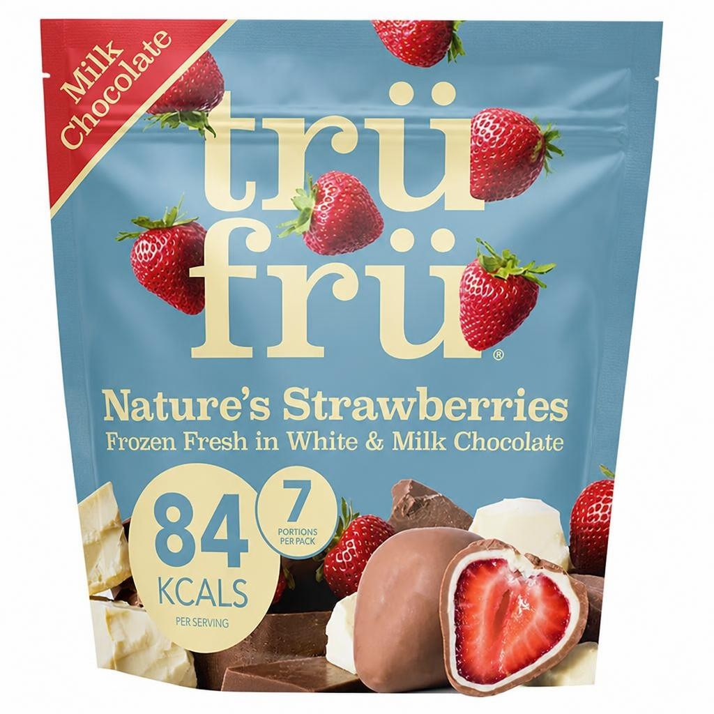 trüfrü Strawberry White & Milk Chocolate 200g