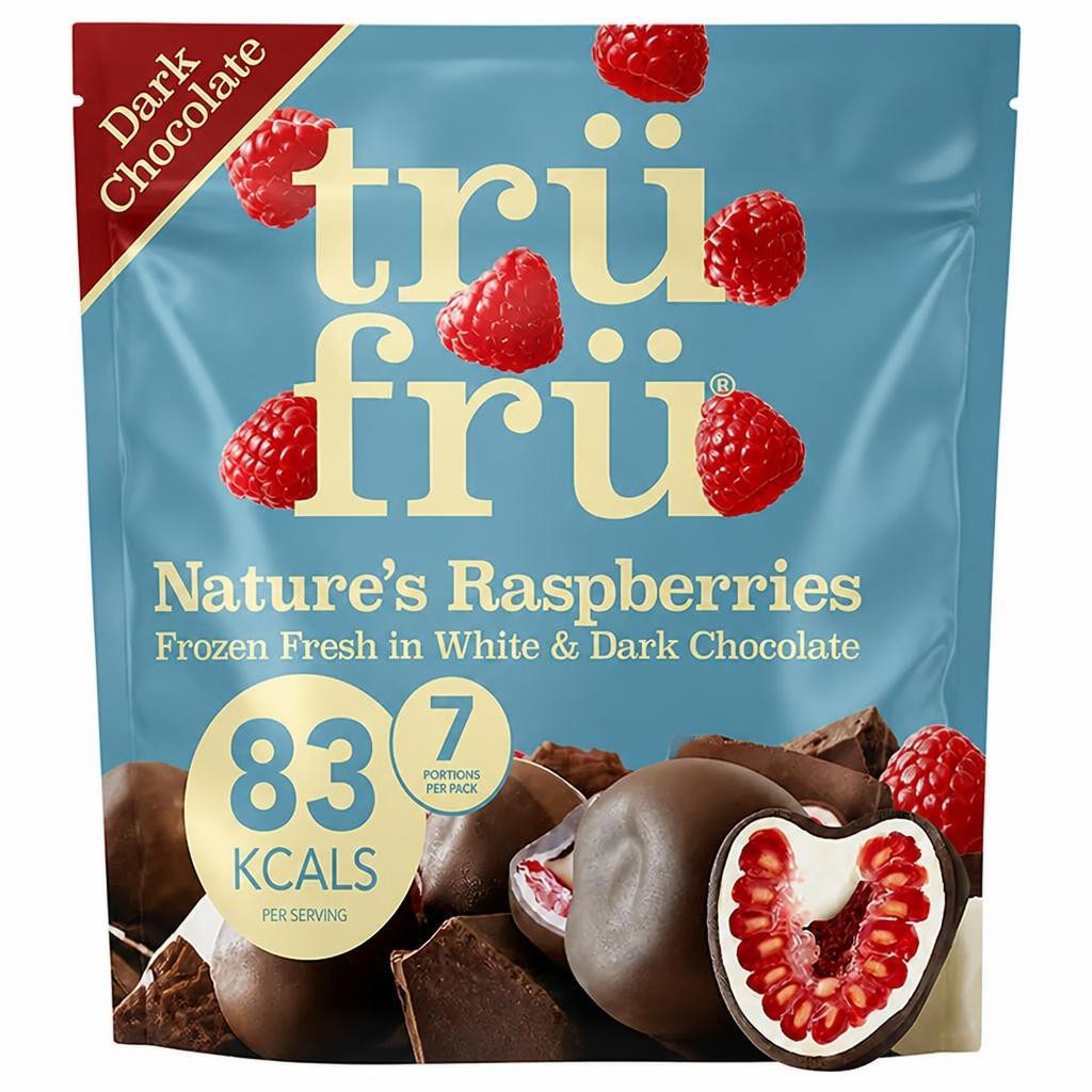 trüfrü  Raspberry White & Dark Chocolate 200g