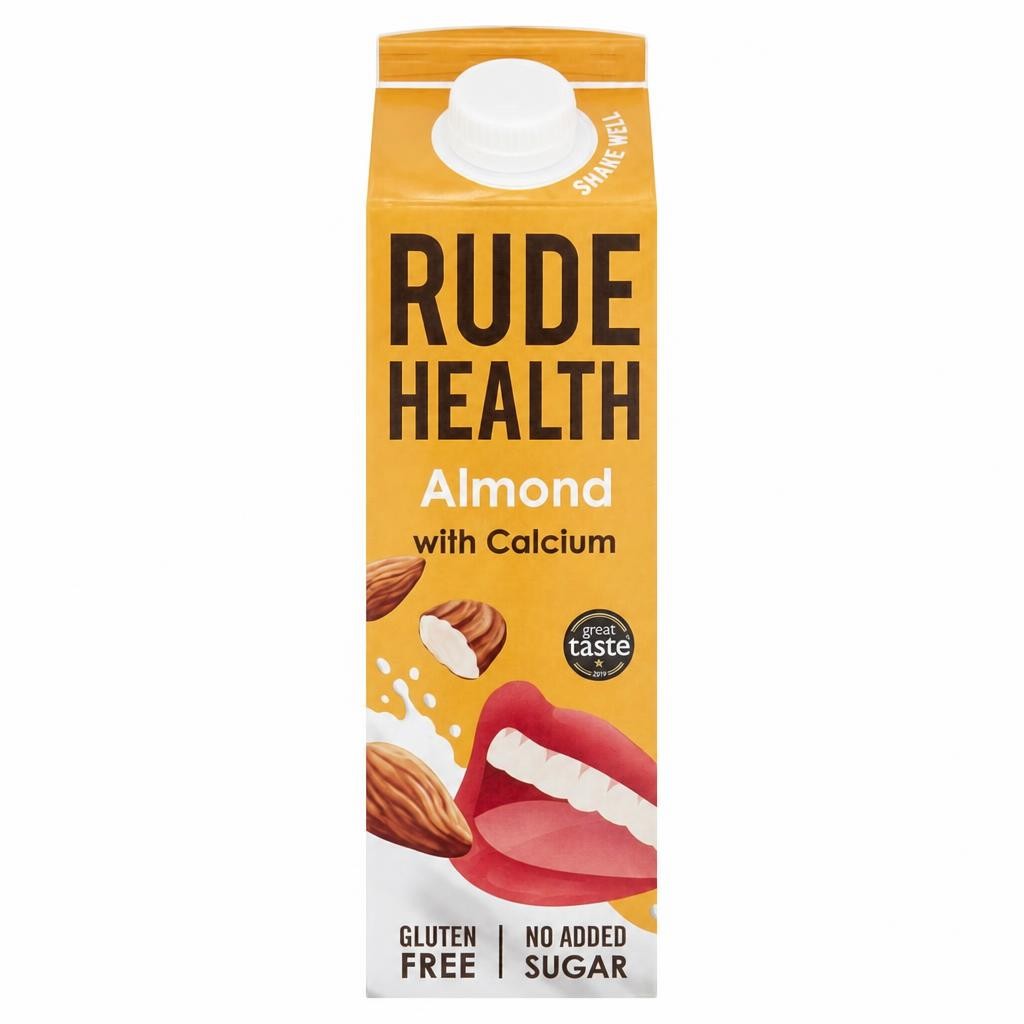 Rude Health Almond with Calcium Dairy Free Drink 1L