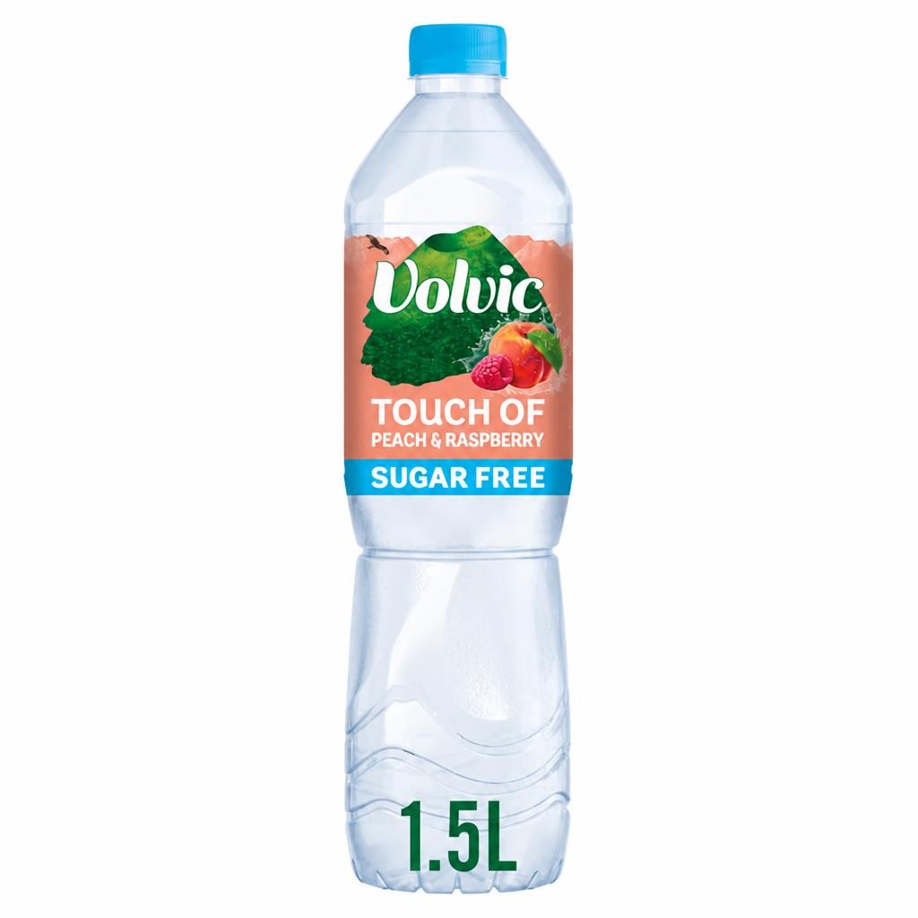 Volvic Touch of Fruit Peach & Raspberry Sugar Free Still Flavoured Water 1.5L