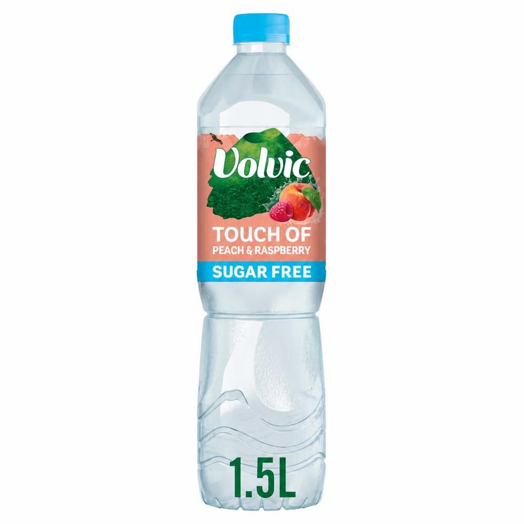Volvic Touch of Fruit Peach & Raspberry Sugar Free Still Flavoured Water 1.5L