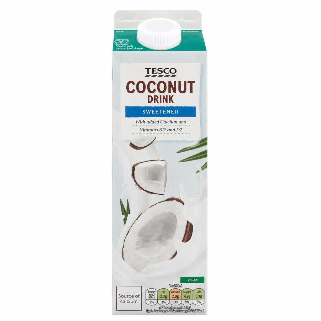 Tesco Sweetened Coconut Drink 1L