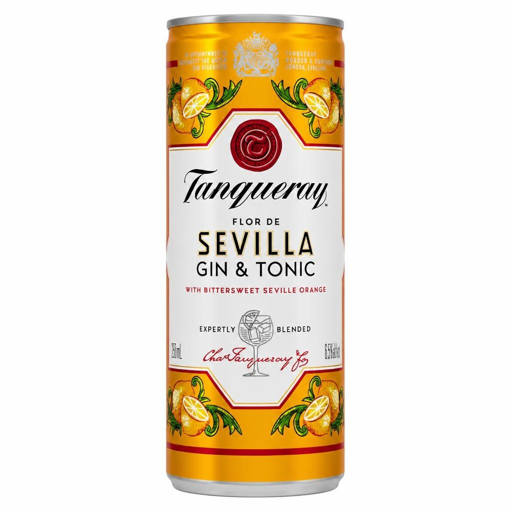 Tanqueray Flor de Sevilla Gin & Tonic Ready to Drink Premix 250ml