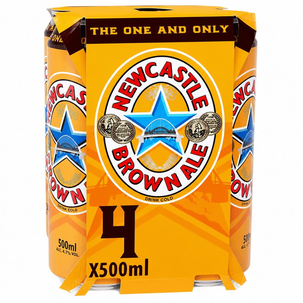 Newcastle Brown Ale Can 4x500ml