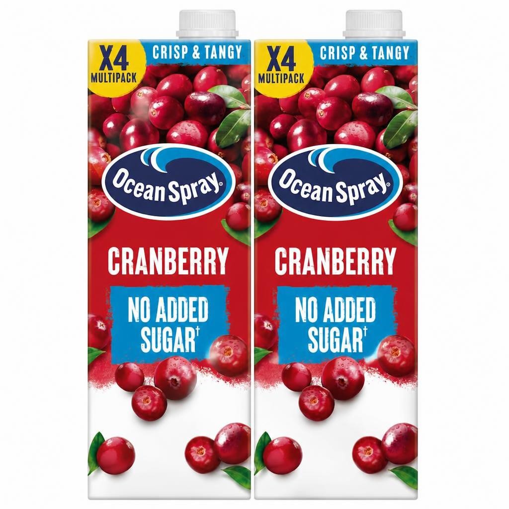 Ocean Spray Cranberry Classic Light Juice Drink 4 X 1 Litre