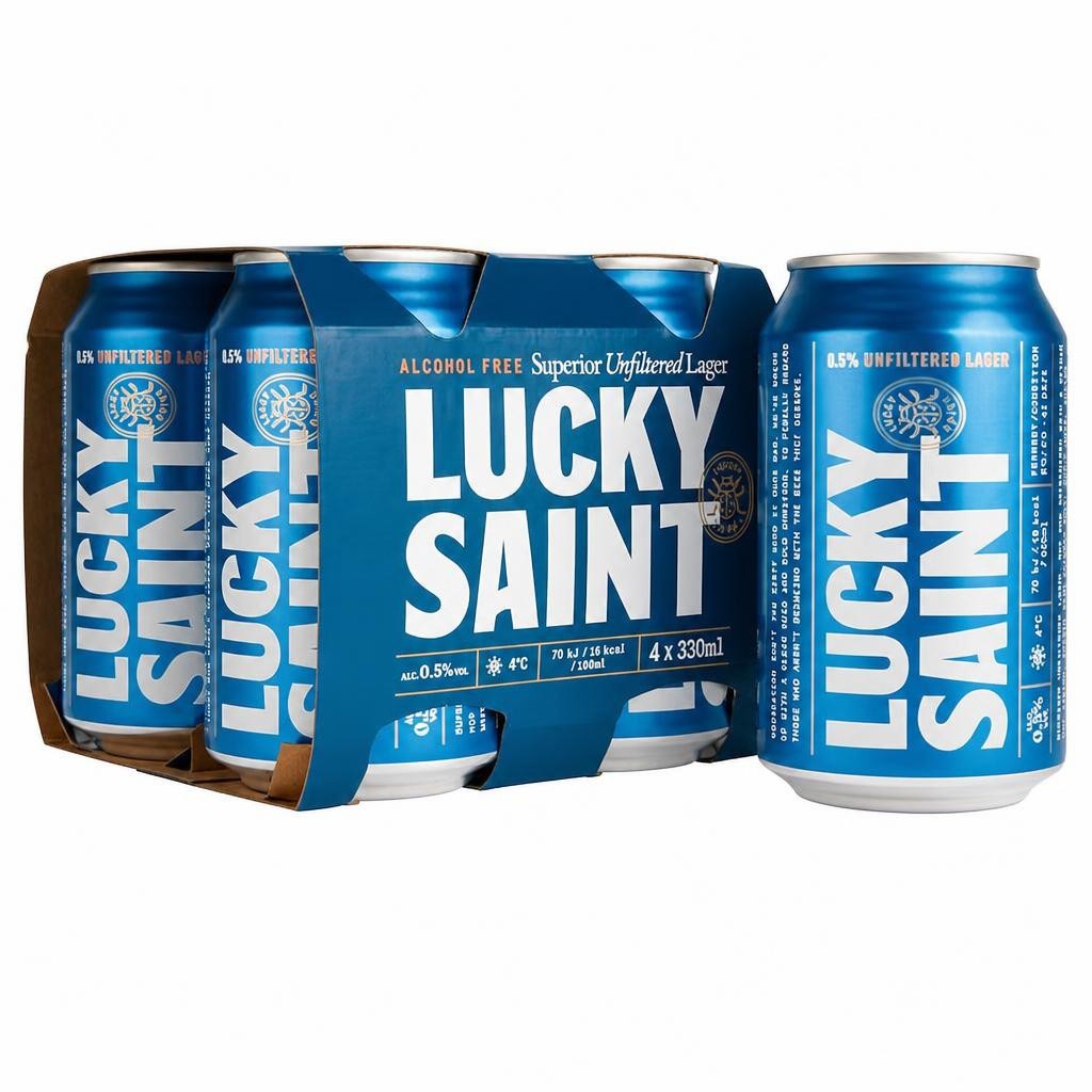 Lucky Saint Alcohol Free Lager 4x330ml