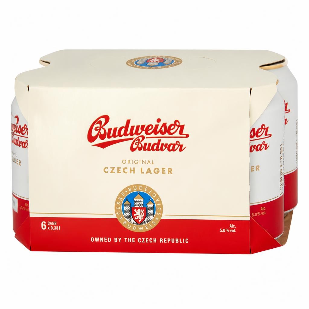 Budweiser Budvar Original 6X330ml Cans