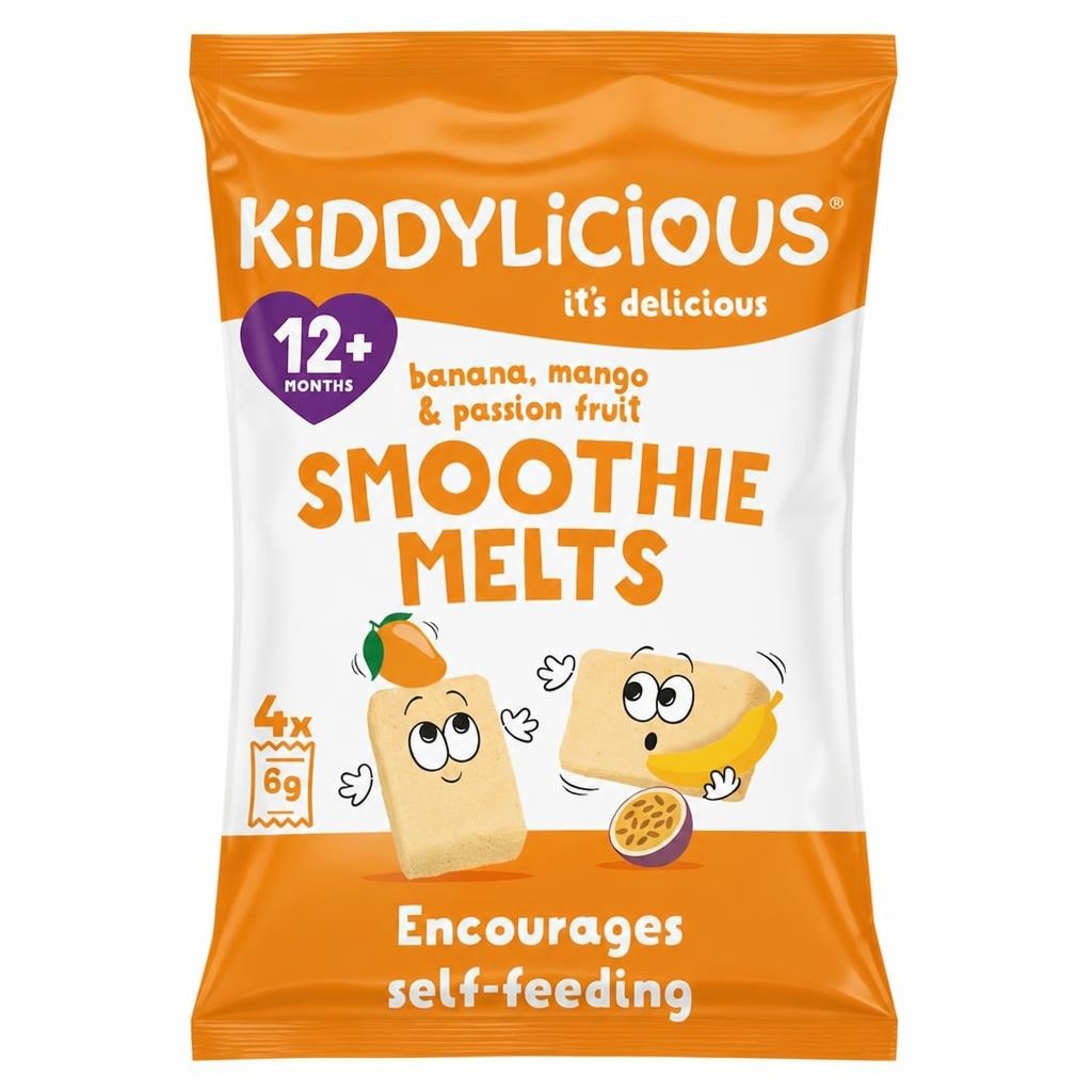 Kiddylicious Banana Mango Smoothie Melts 4X6g