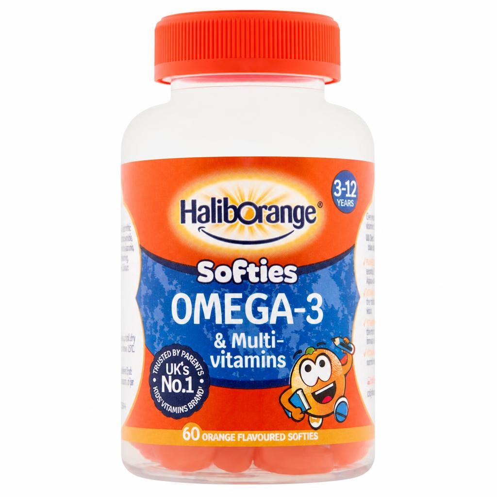 Haliborange Multivitamin with Omega-3 Orange Softies 60s