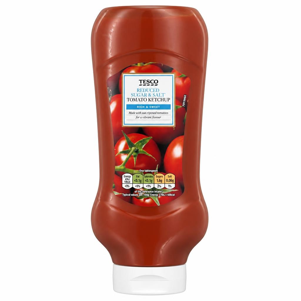 Tesco Reduced Sugar & Salt Ketchup 845G