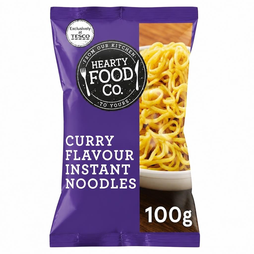 Hearty Food Co. Curry Flavour Instant Noodles 100G