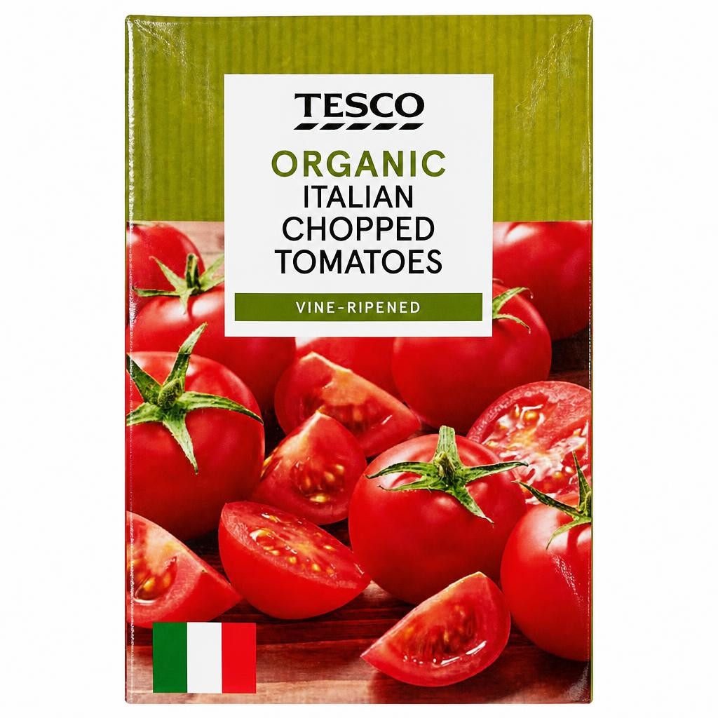 Tesco Organic Italian Chopped Tomatoes 390G