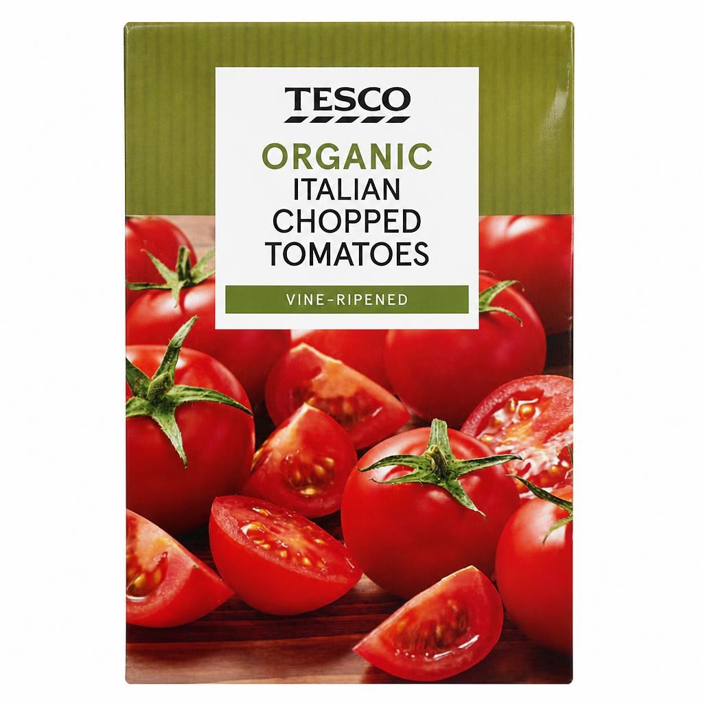 Tesco Organic Italian Chopped Tomatoes 390G