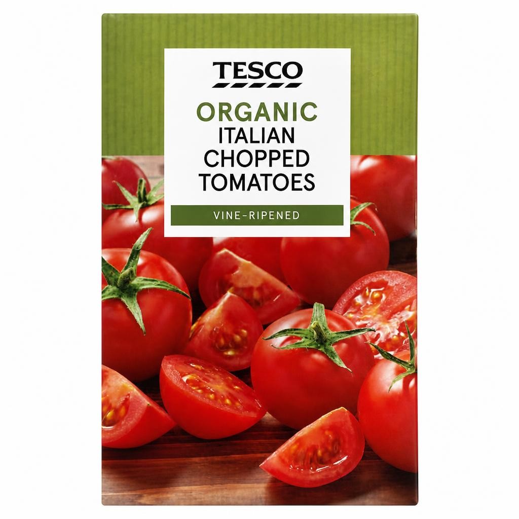 Tesco Organic Italian Chopped Tomatoes 390G
